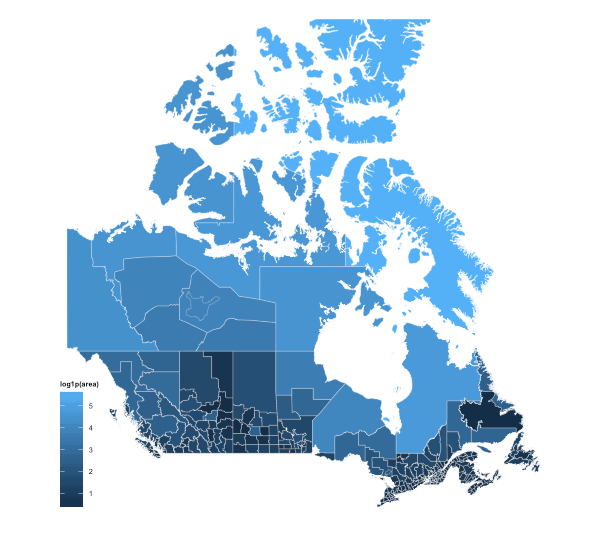 Canadian census map division in R Stack Overflow