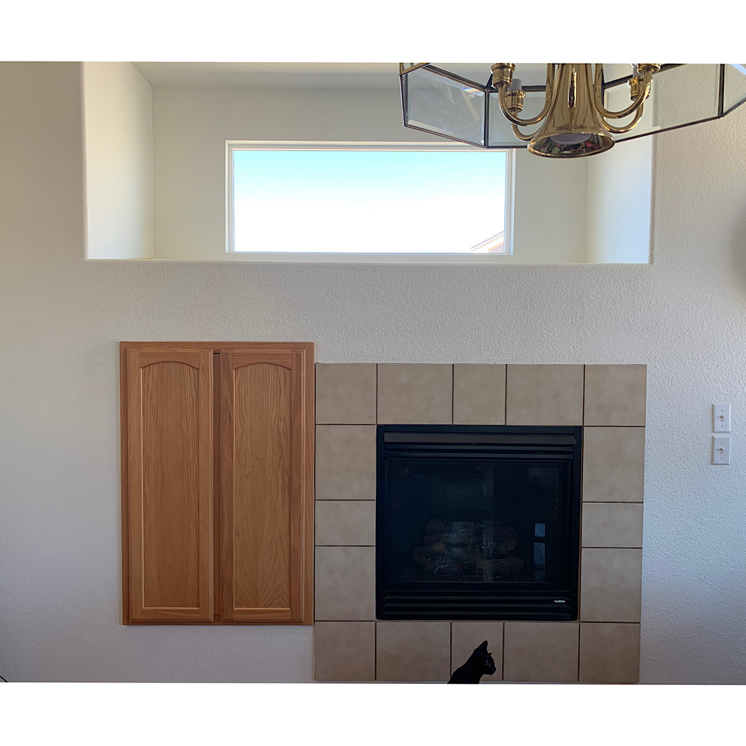 How to remove recessed cupboard lip and drywall over the cupboard