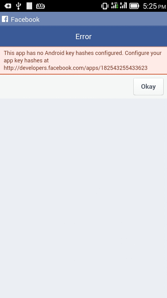 facebook Android key hashes not configured Stack Overflow