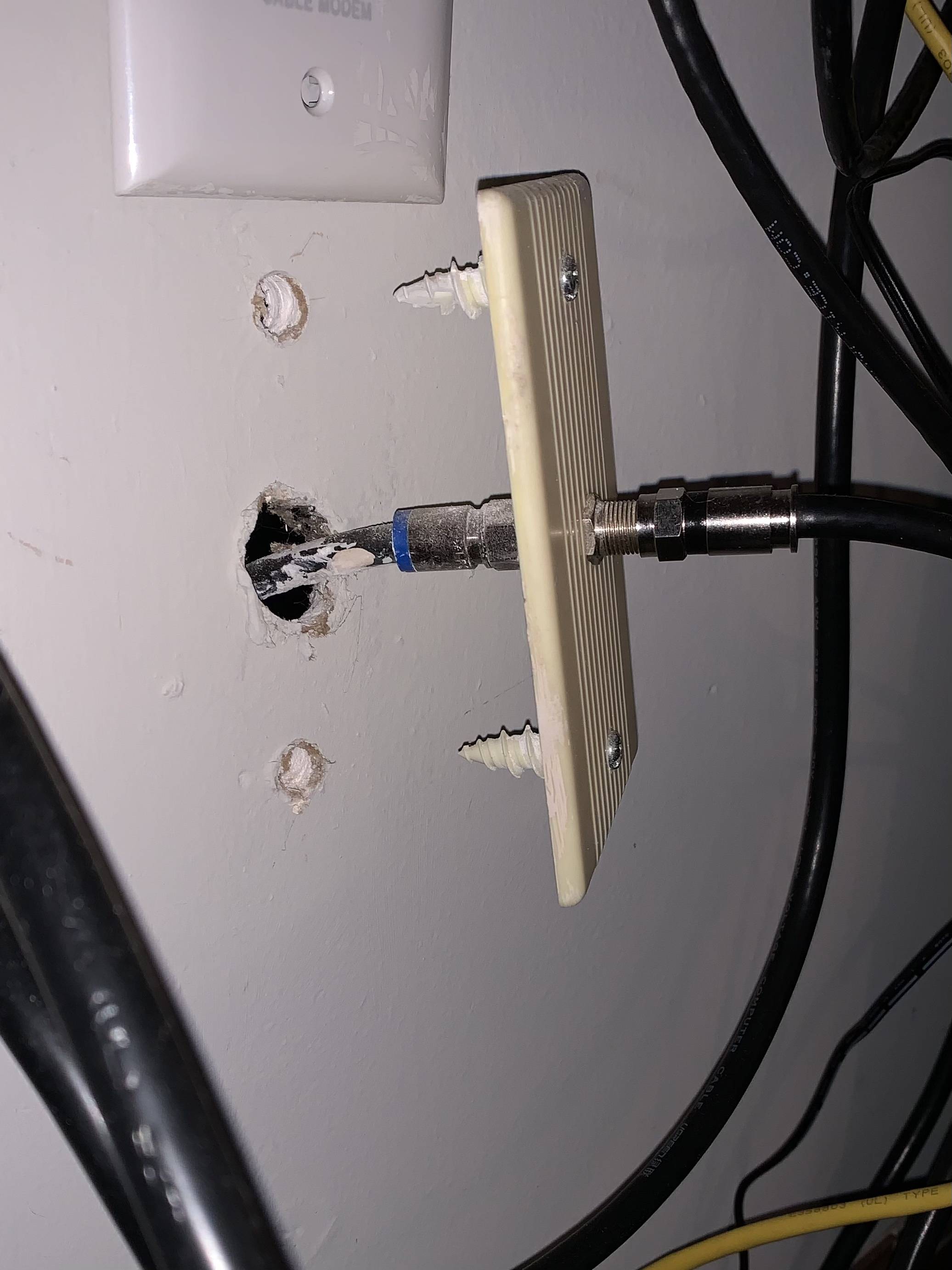 How can I repair/reattach loose cable covers to the wall? Home Improvement Stack Exchange