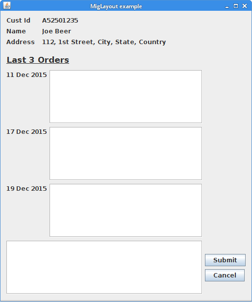 Java Swing Layouts Which layout to use Stack Overflow