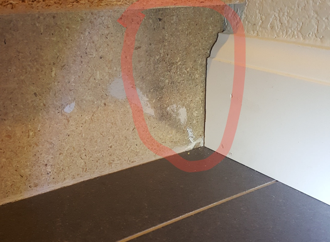 Water Damage On Baseboards