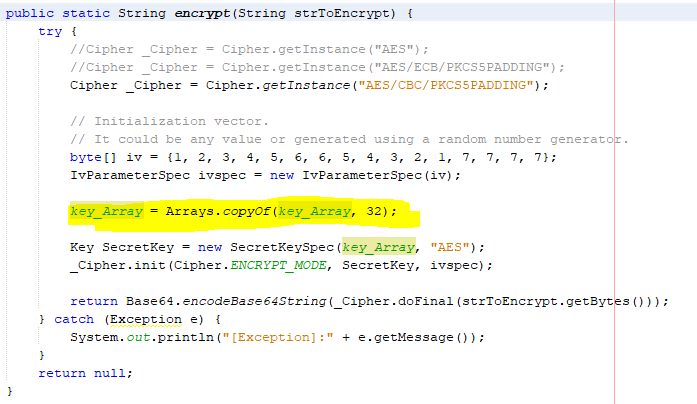 Encrypt in java and Decrypt in C For AES 256 bit Stack Overflow