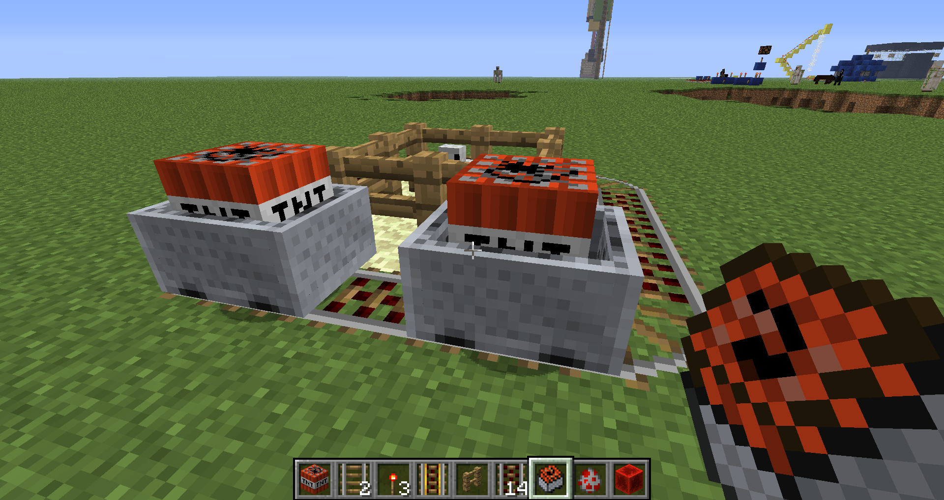 minecraft What caused my TNT Minecarts to explode? Arqade