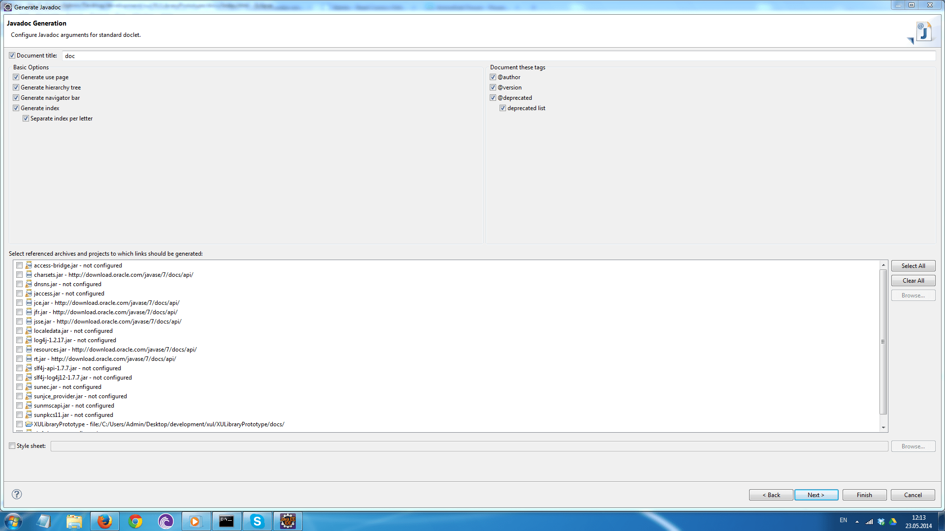 javadoc generate empty folder in eclipse Stack Overflow