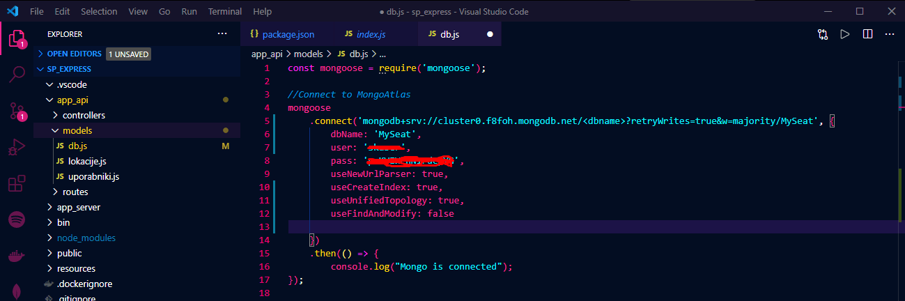 node.js Connect app locally to local Mongo db and on heroku to Mongo