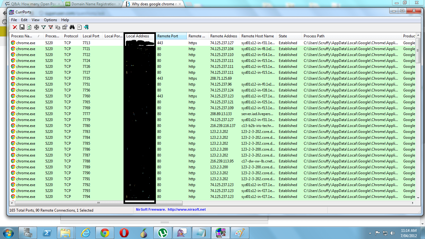 Why does google chrome need so many ports open? Super User