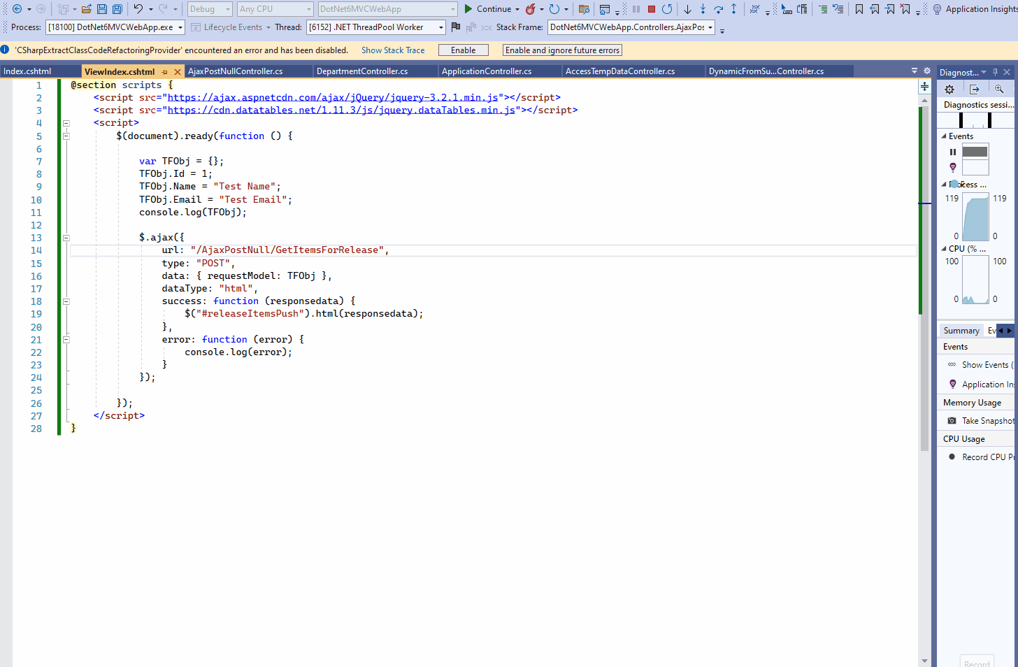 How can i pass Multiple Parameters to jQuery ajax call with datatype