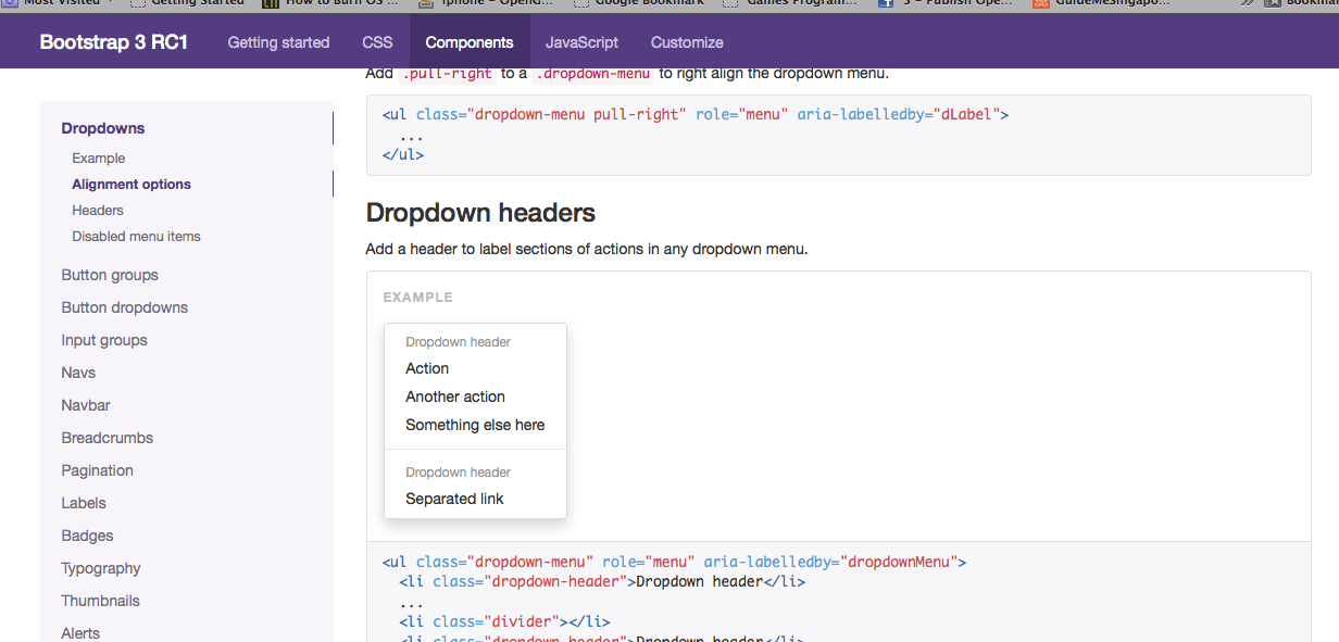 html Animated Section Indicator using like twitter bootstrap Stack
