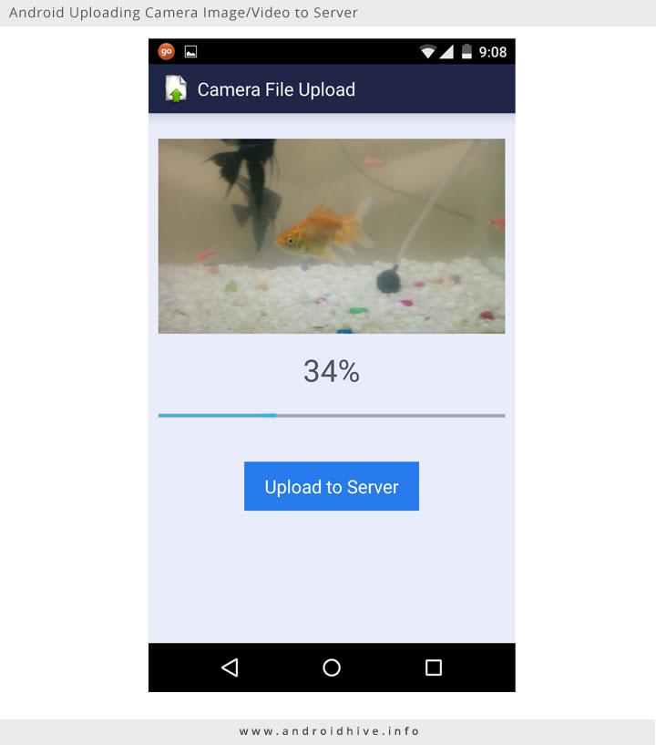 android Volley Multipart Request with Progress Bar