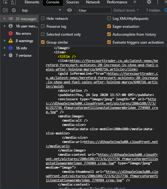 xml How to get CDATA text whether in APEX or Javascript from the
