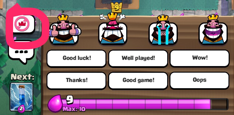 clash royale What does this anticrown button do? Arqade
