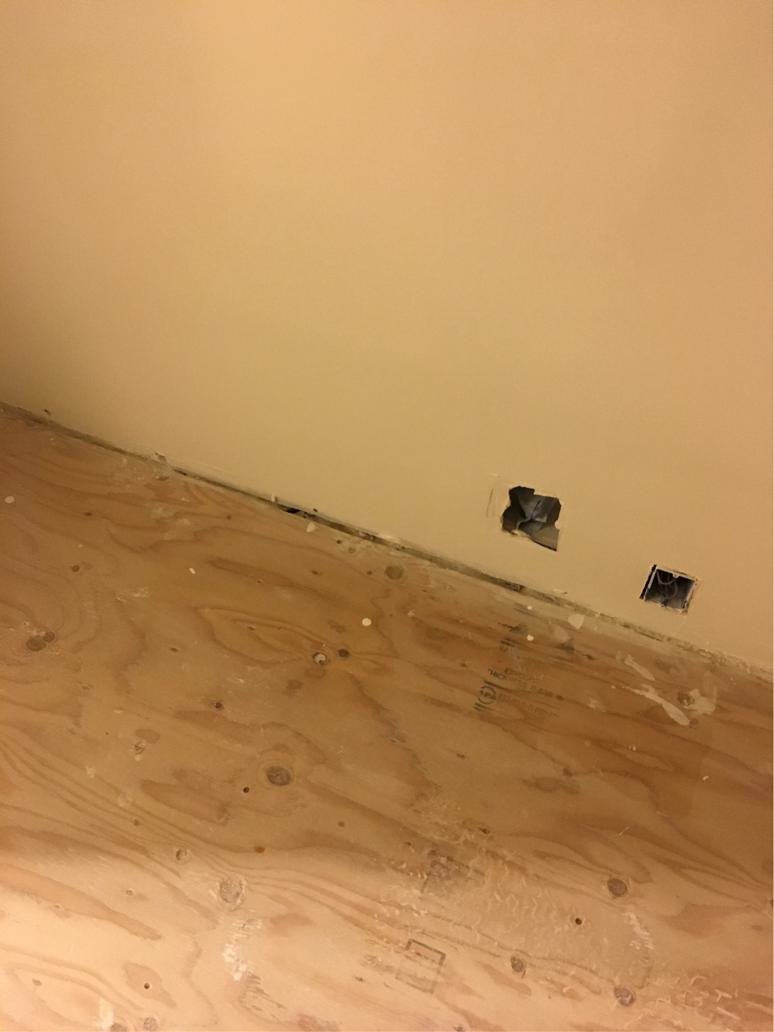 Do I have to seal gaps in my plywood subfloor before I install base