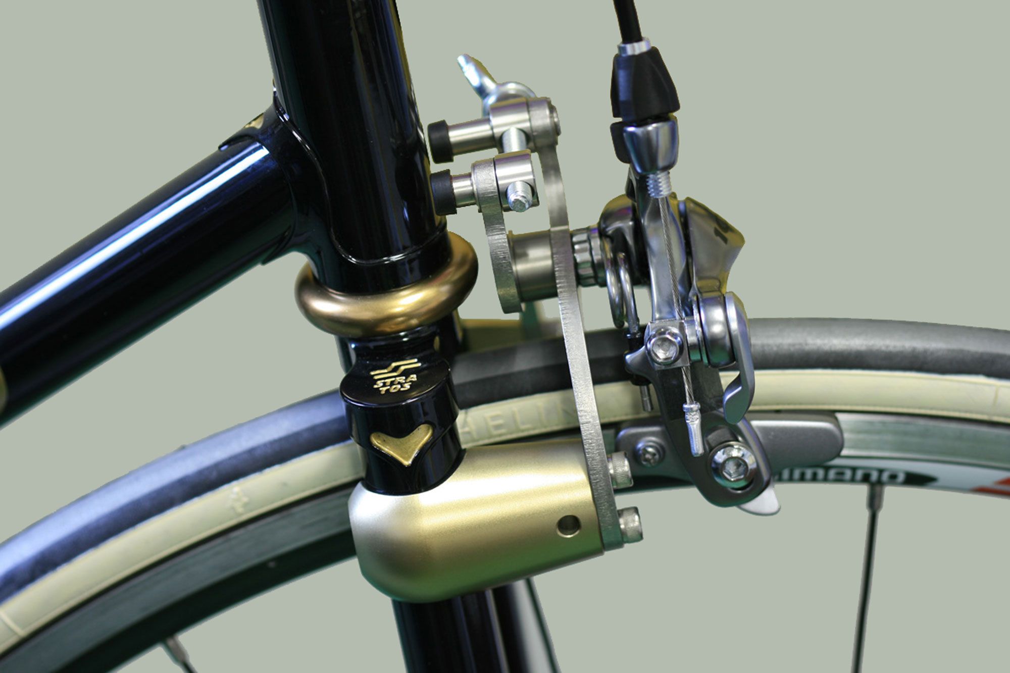 Replace vbrakes with rim caliper brakes with no center hole adapter