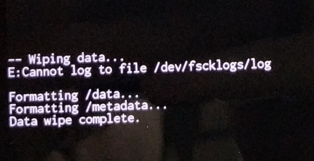 Wipe Data(Factory Reset) related logs should persist in the recovery log file right? (Stock