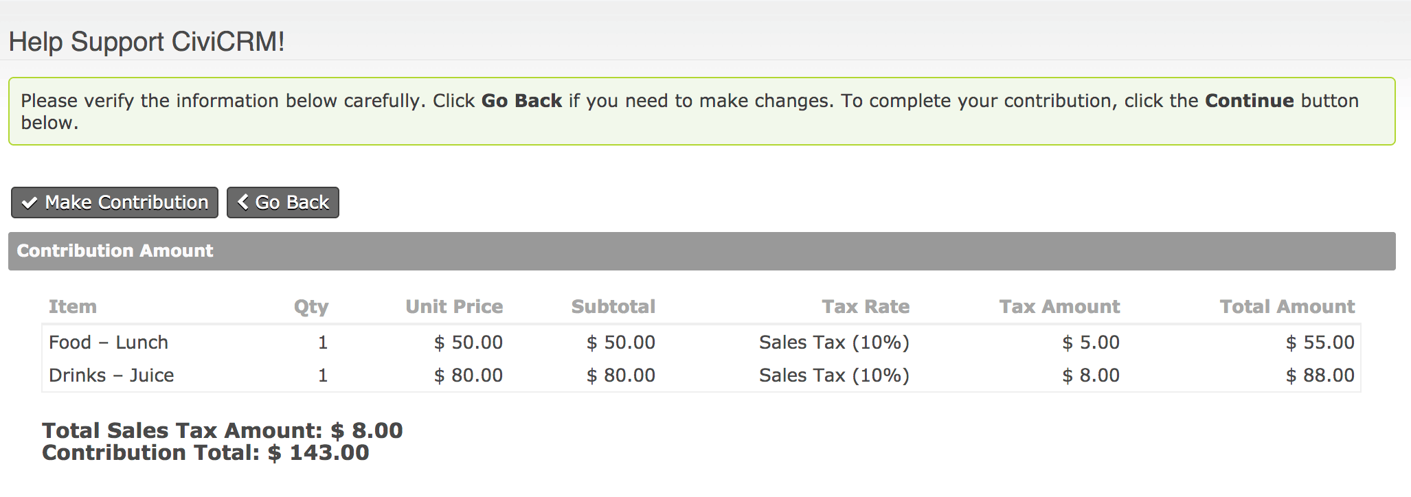 financial accounts Wrong tax calculation on donation pages CiviCRM