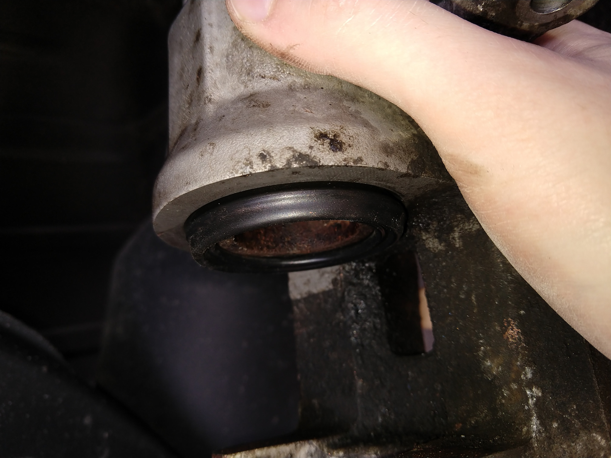 toyota Air/Protruding rubber seal on a brake caliper piston is this normal? Motor Vehicle