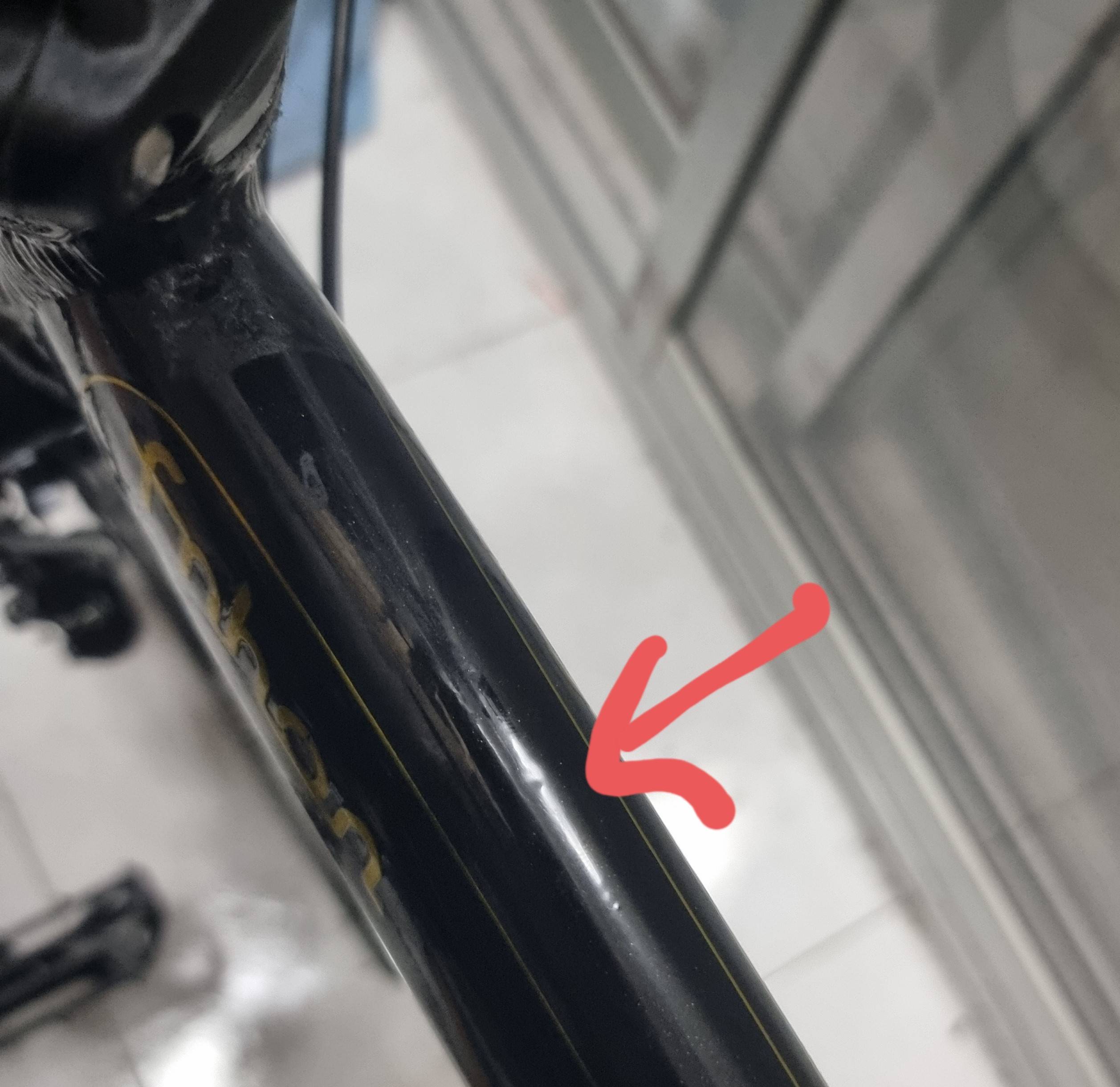 aluminum Very tiny dent on new aluminium frame anything to be