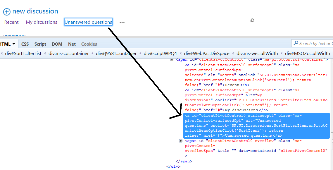 javascript unable to hide a link which contain certain text Stack
