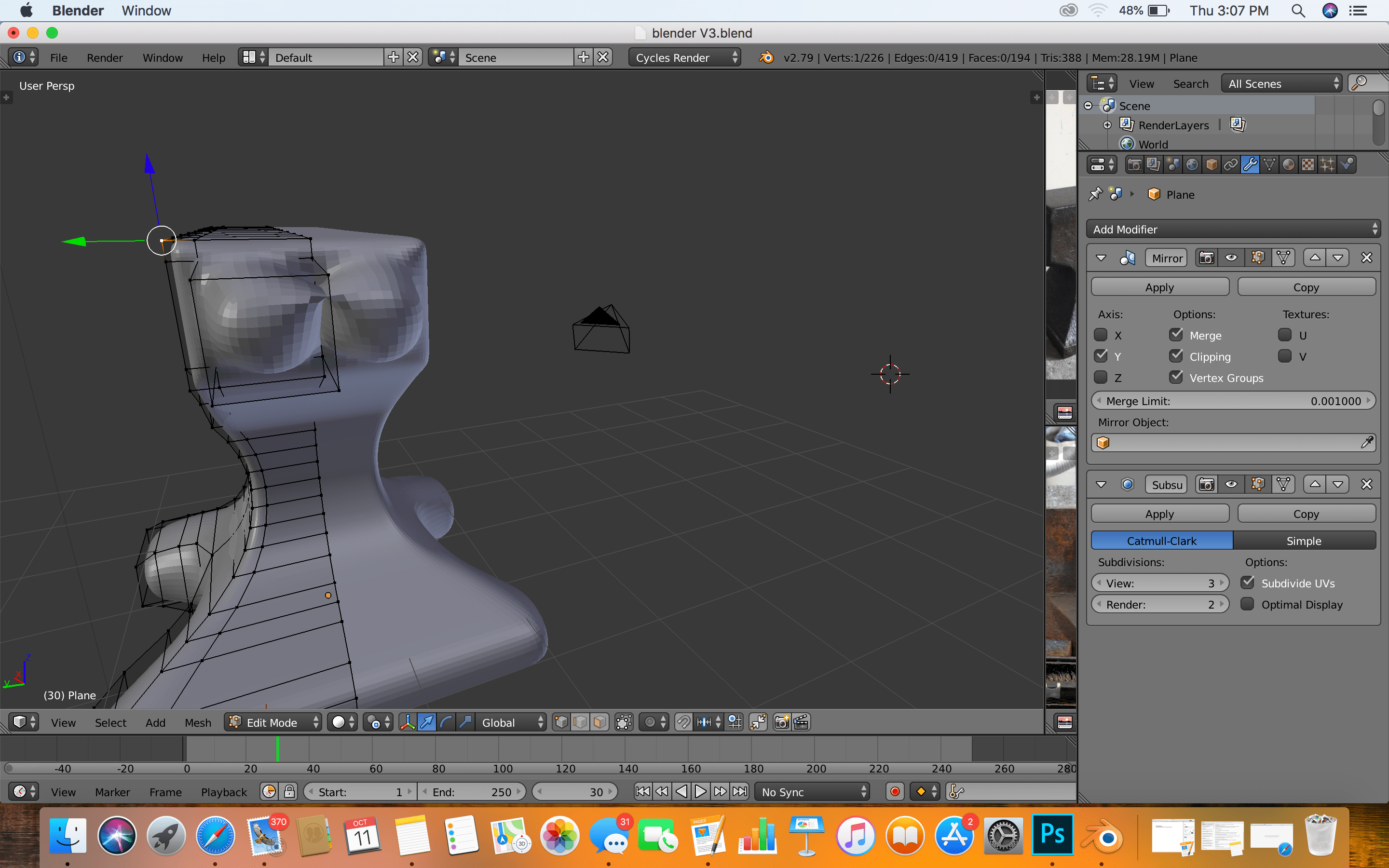 modeling Mirror modifier not working correctly Blender Stack Exchange