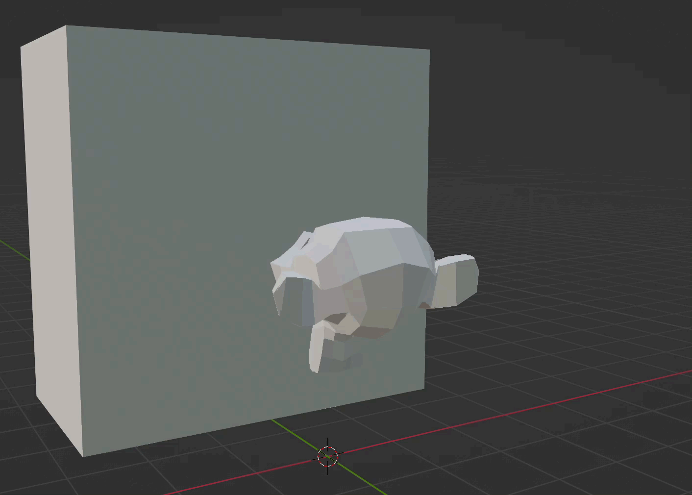 animation Animating an object to disappear behind a wall Blender