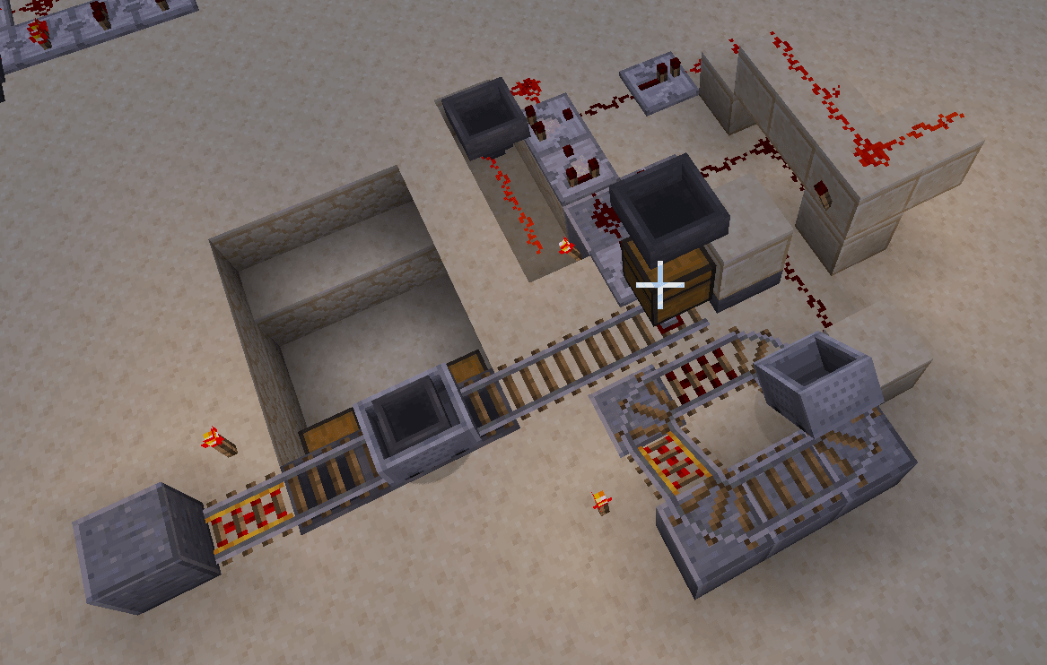 minecraft java edition moving minecart once hopper has items, and then empty Arqade