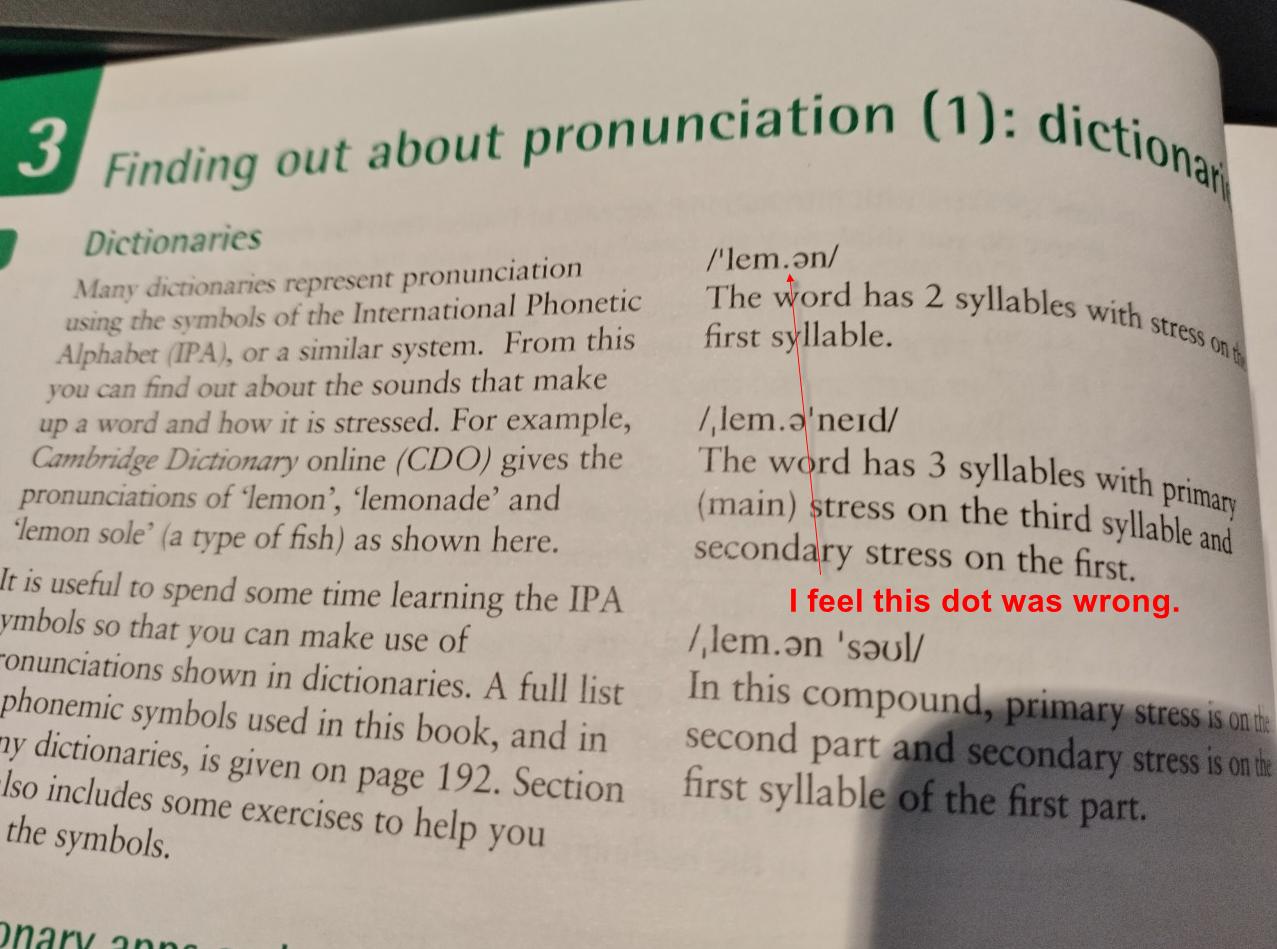 pronunciation Why /ˈlem.ən/ (Cambridge dictionary UK voice) but