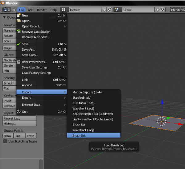 add on Import brush set Blender Stack Exchange