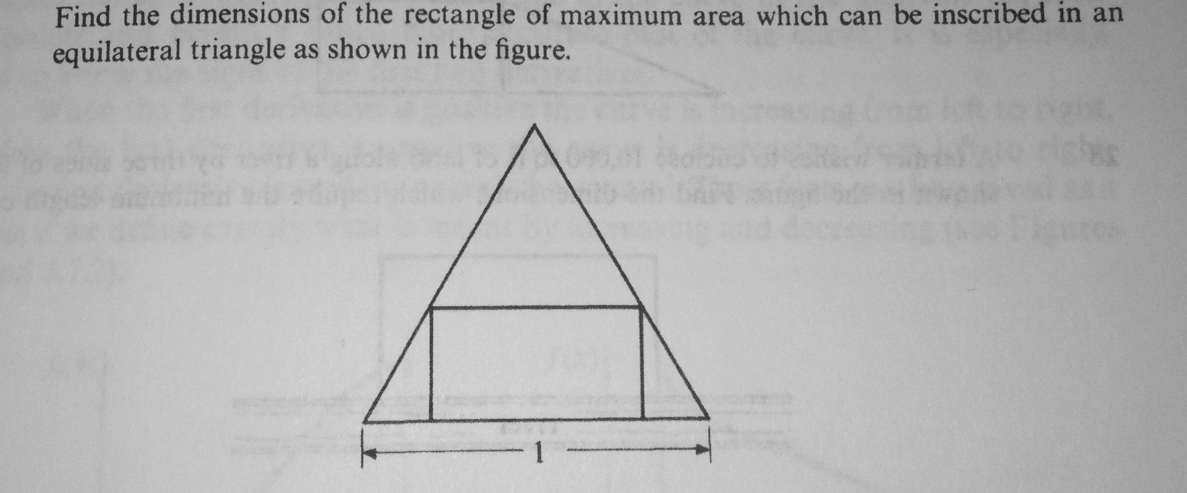 applications Find the dimensions of the rectangle of maximum area