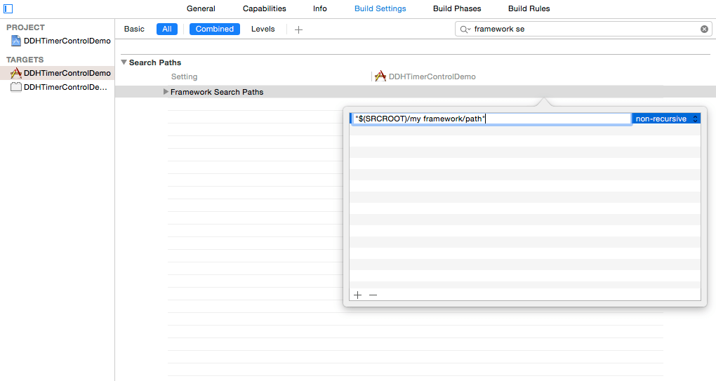 ios Xcode project/app name with spaces issue framework not found