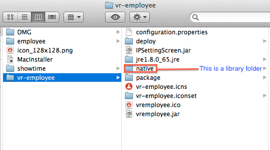 java add folder to bundle when building mac installer using