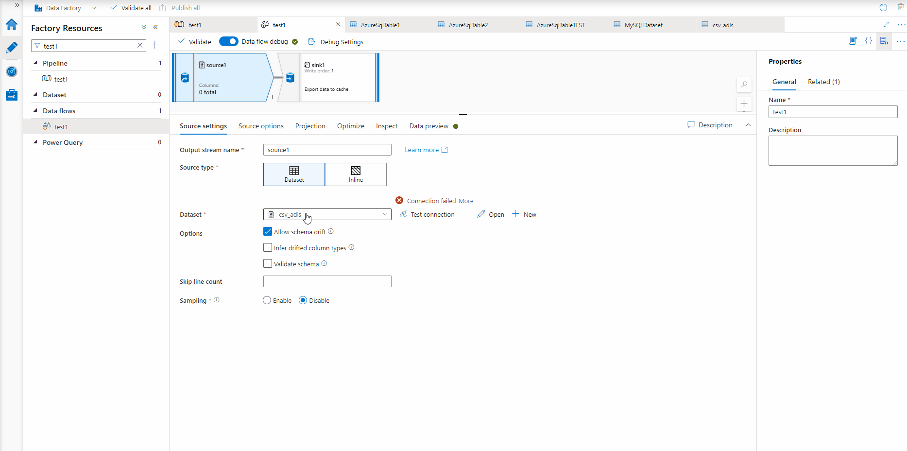Parameters for data flow in Azure Data Factory Azure data factory