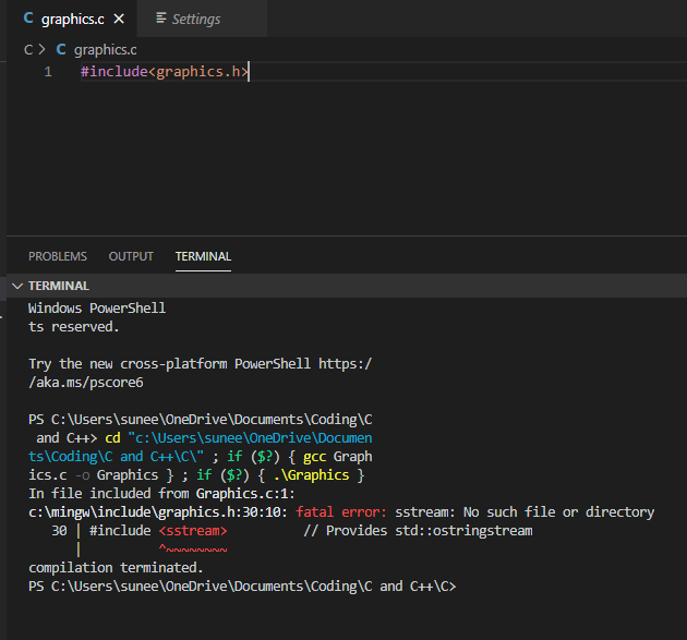 c How to solve fatal header error in VS code? Stack Overflow