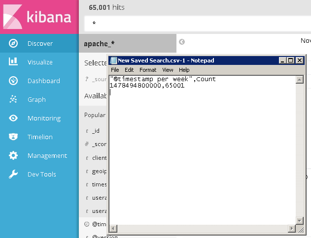 Can we export all search result data in Kibana? Stack Overflow