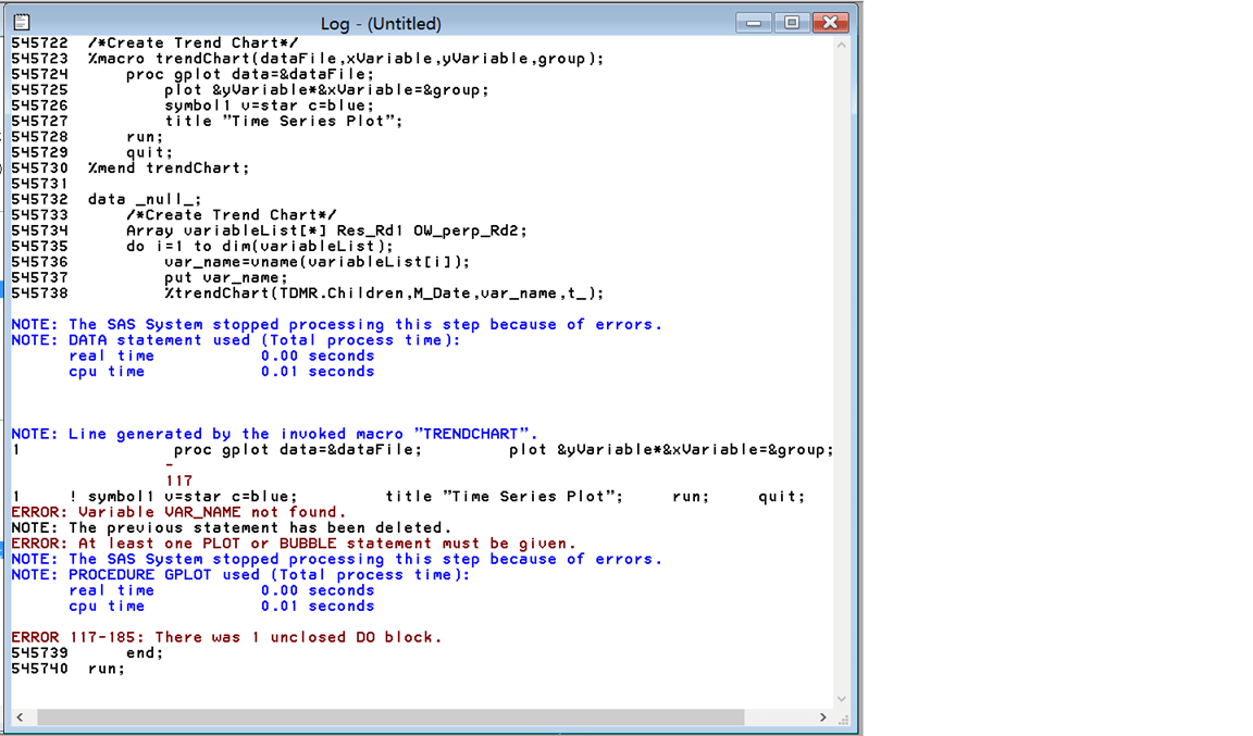 Fail to Pass Parameter to SAS Macro Stack Overflow