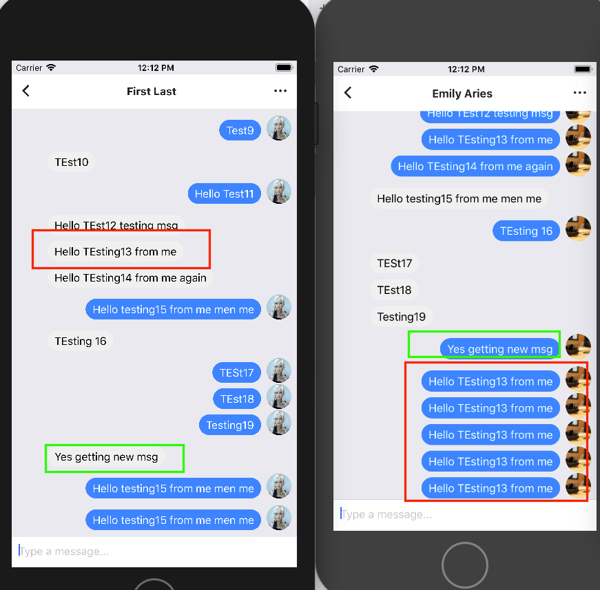 reactjs reactnativegiftedchat showing same message