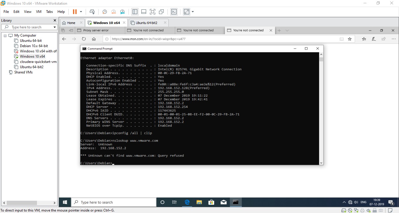networking virtual machine not having connectivity Super User