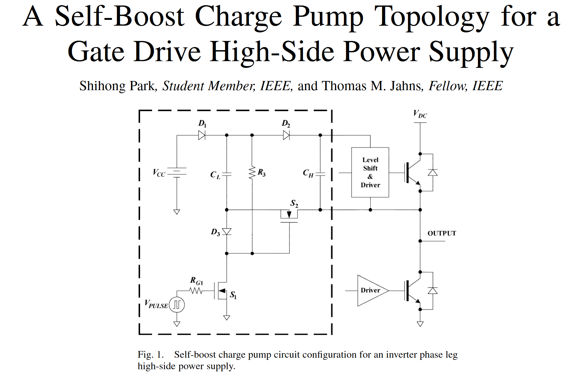 Selfboost charge pump for highside driving how to drive the high