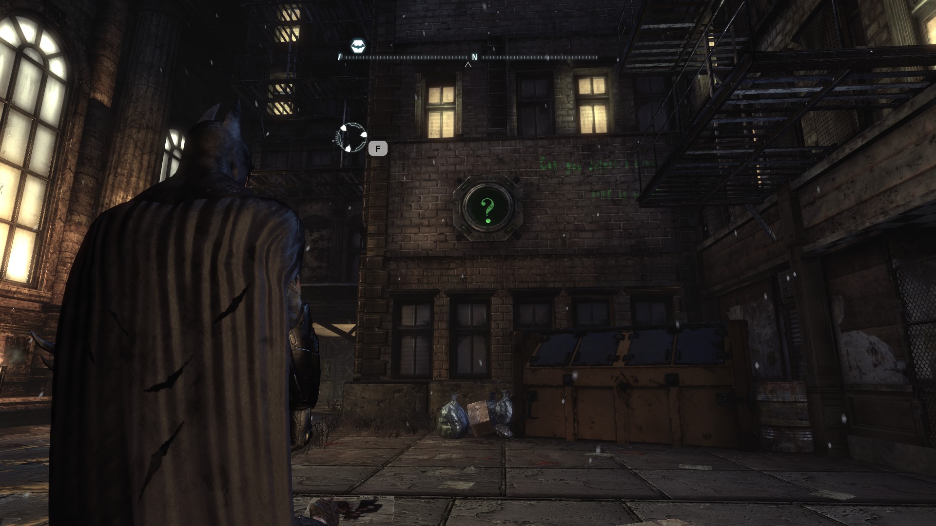 batman arkham city How do you trigger Riddler buttons that are