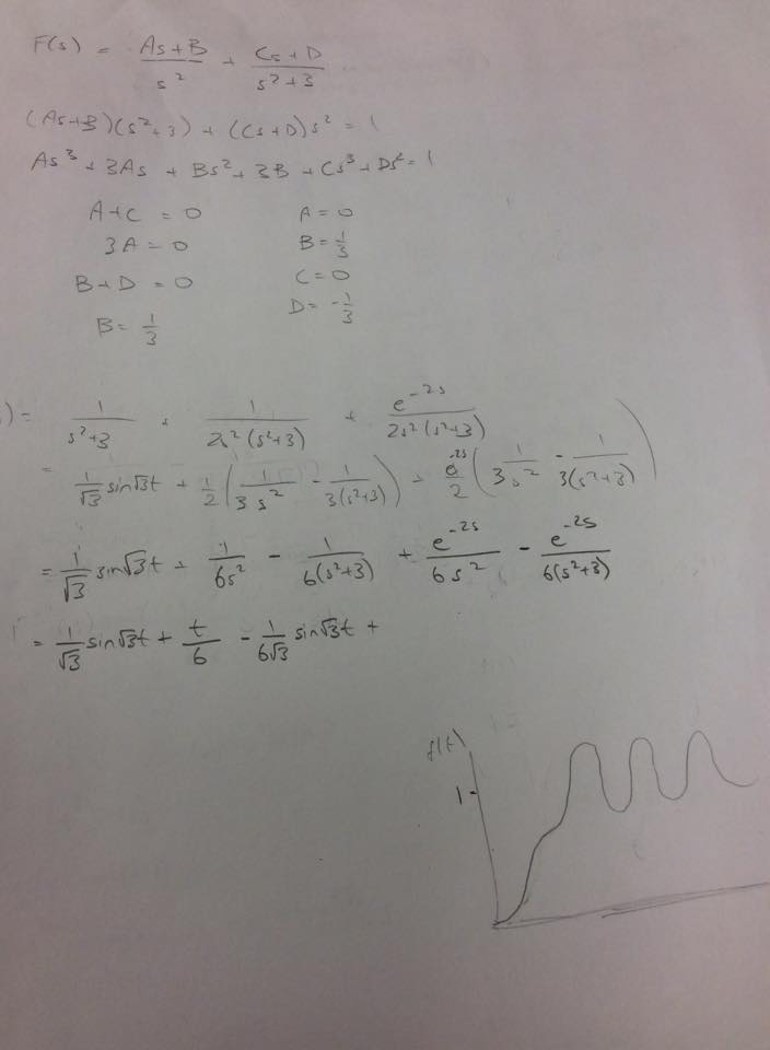 ordinary differential equations IVP with Laplace Transform