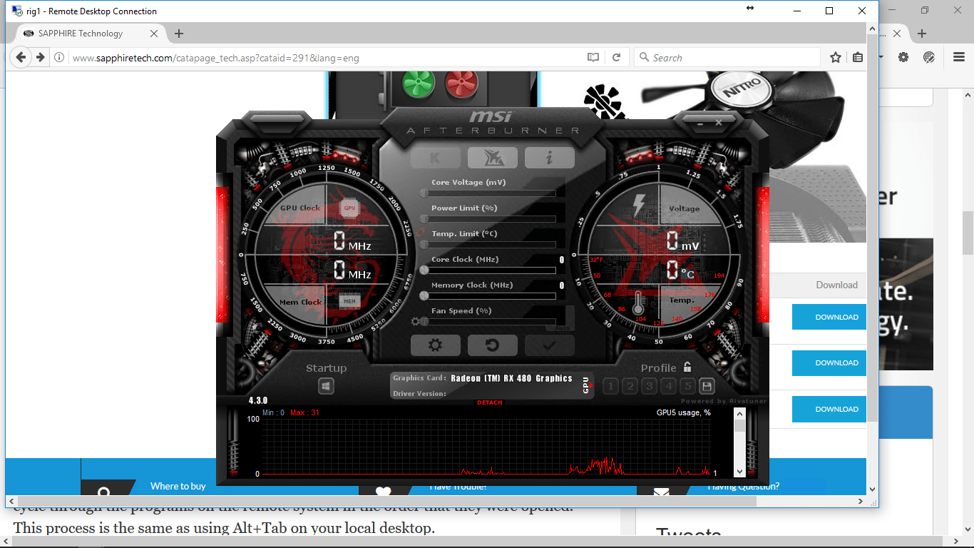graphics card Why tools like afterburner, wattool, need us to disable