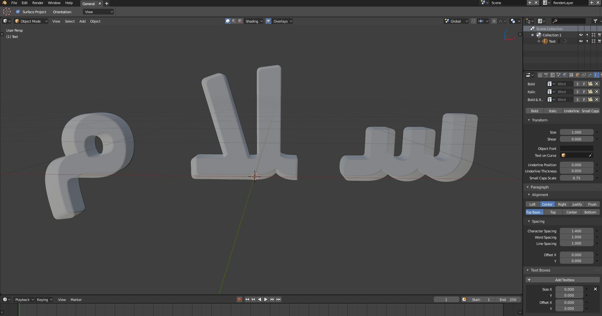 text object Unicode font support in Blender Blender Stack Exchange