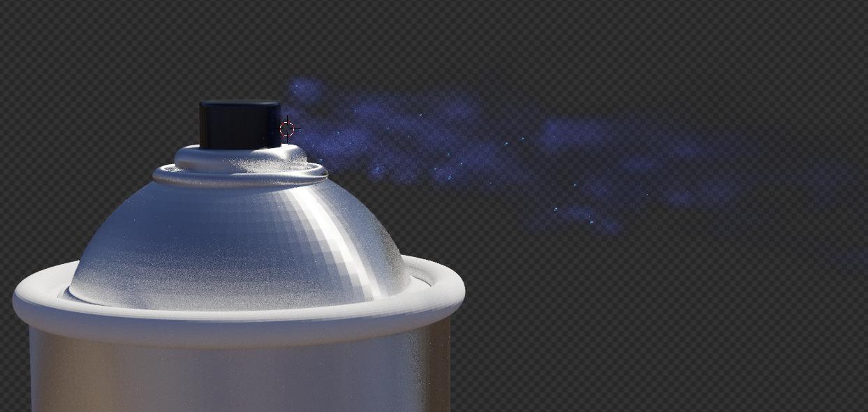 modeling Spray paint gas simulation Blender Stack Exchange