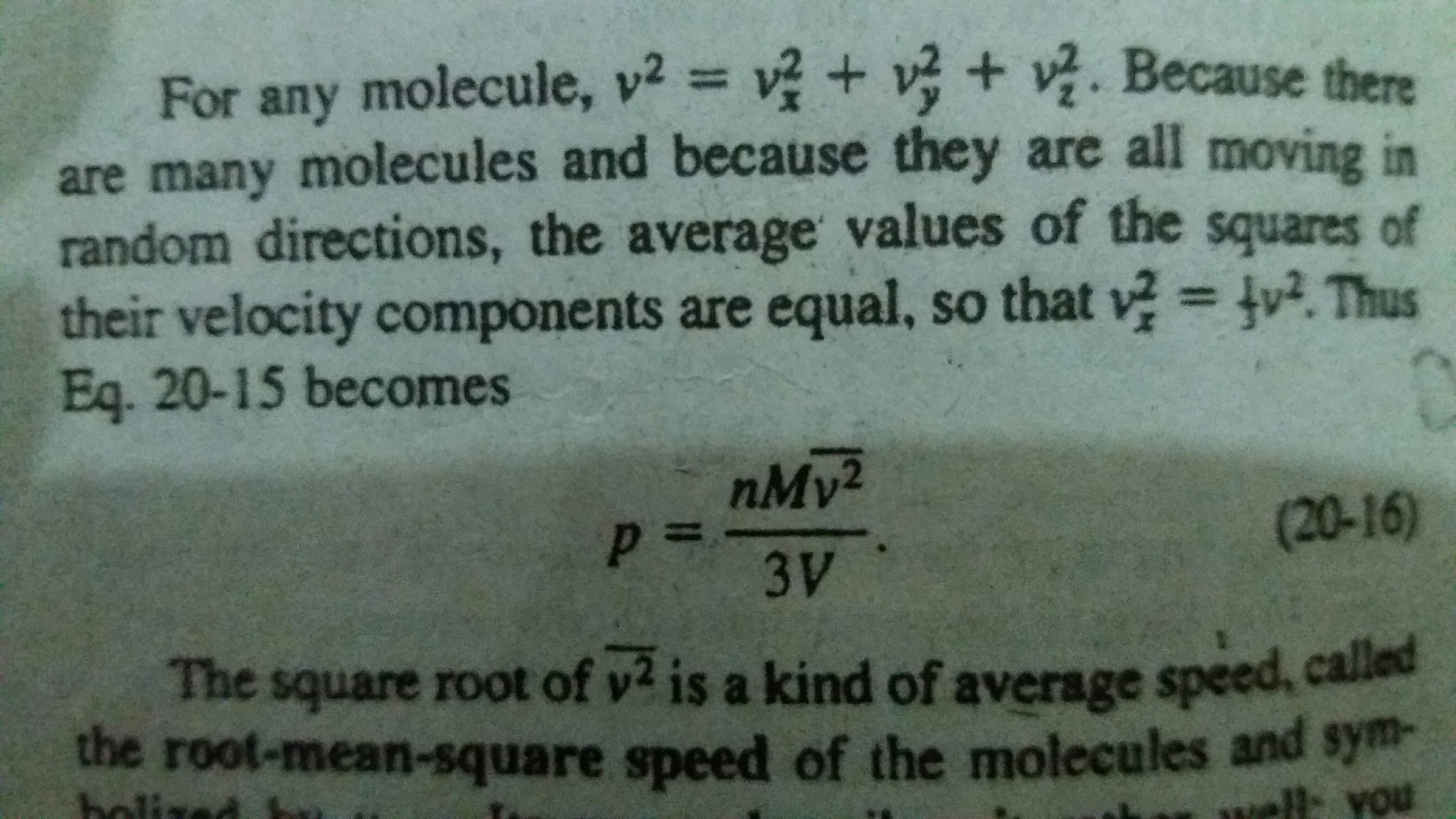 thermodynamics Pressure of a Gas and average velocities in each