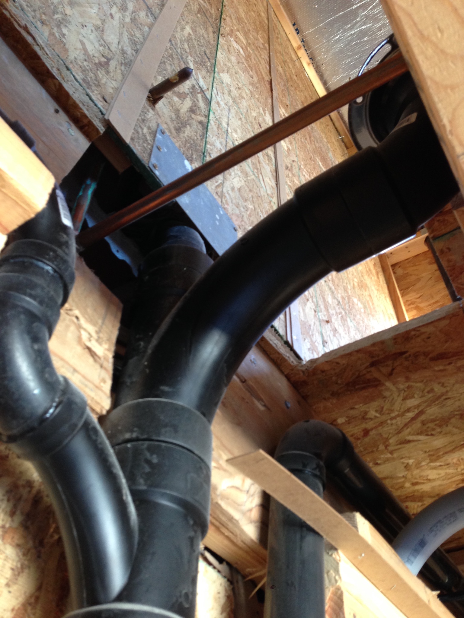 plumbing Combo wye at toilet Home Improvement Stack Exchange