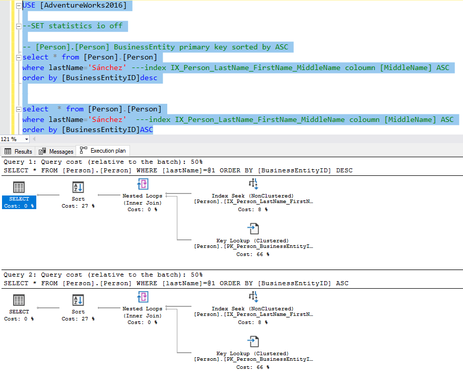 sql server MS SQL Performance for querying ID descending Stack