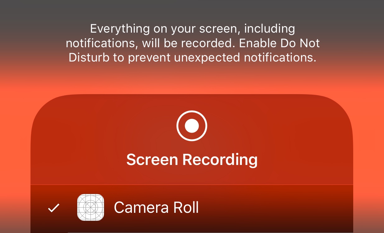 ios How to change the Camera Roll Name in Screen Recorder from