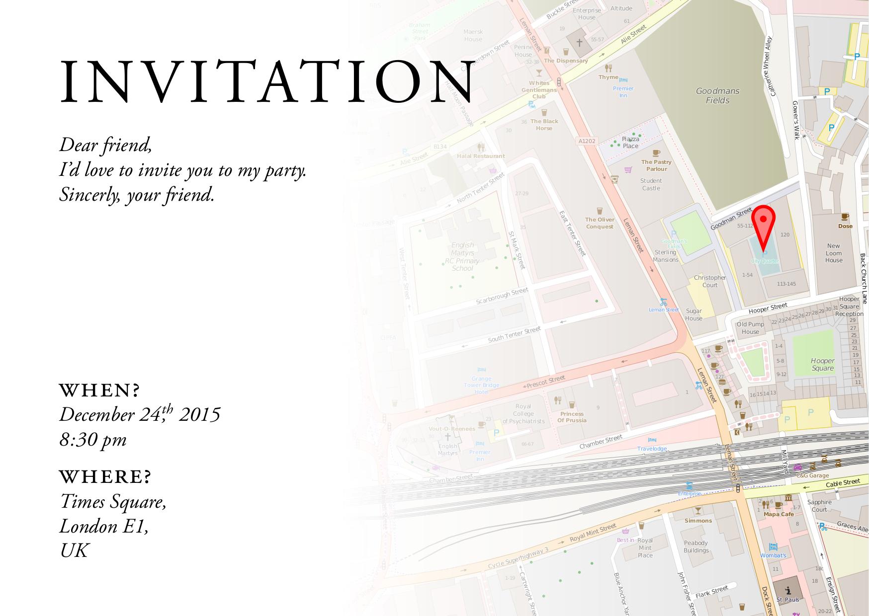 typography Showcase of beautiful invitations in TeX TeX LaTeX