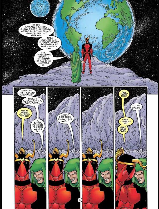 Does Deadpool know he is breaking the 4th wall? Science Fiction