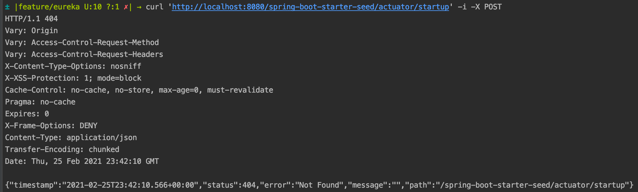 Spring Boot 2.4.3 Actuator /startup endpoint not found Stack Overflow